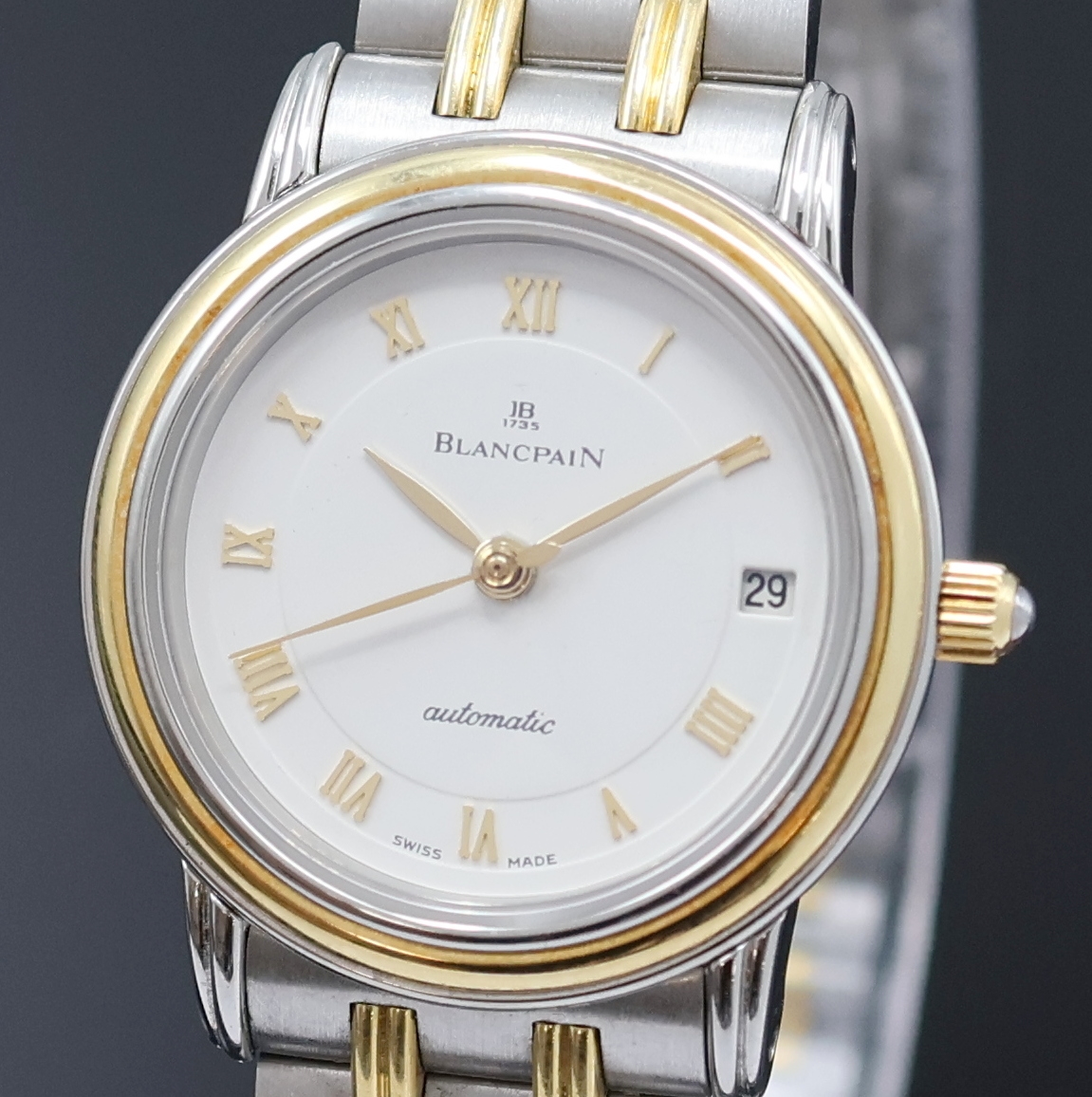 Detail a: BLANCPAIN Damenarmbanduhr Villeret Referenz 0096-1318-58, Automatik, 2-teil. Geh. in Edelstahl/Gold kombiniert inkl. Gliederband m. Faltschl., ...