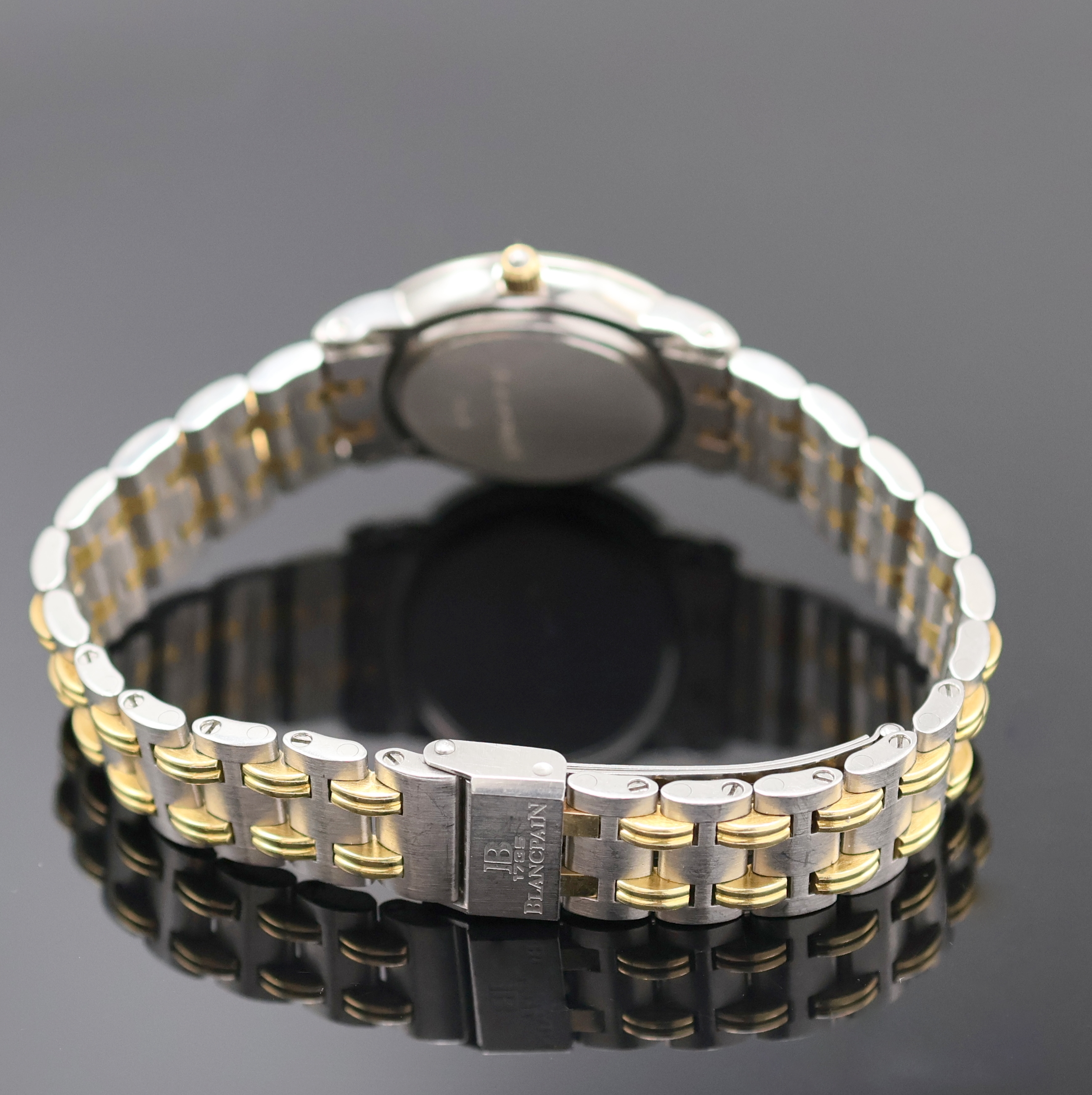 Detail b: BLANCPAIN Damenarmbanduhr Villeret Referenz 0096-1318-58, Automatik, 2-teil. Geh. in Edelstahl/Gold kombiniert inkl. Gliederband m. Faltschl., ...