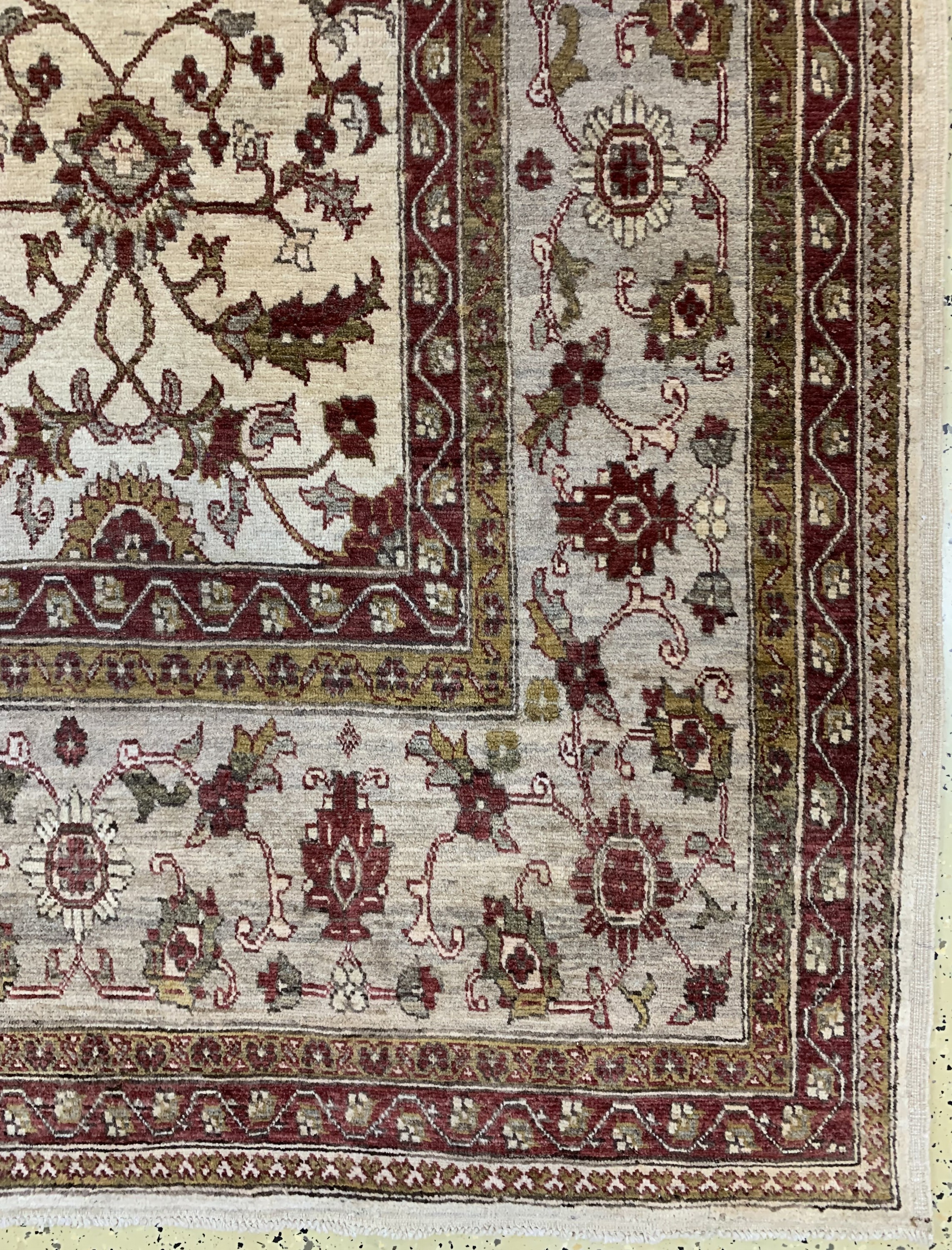 Detail a: Sigler, Pakistan, Ende 20.Jhd, Wolle auf Baumwolle, ca. 378 x 268 cm, Reinigungsbedürftig, EHZ: 2