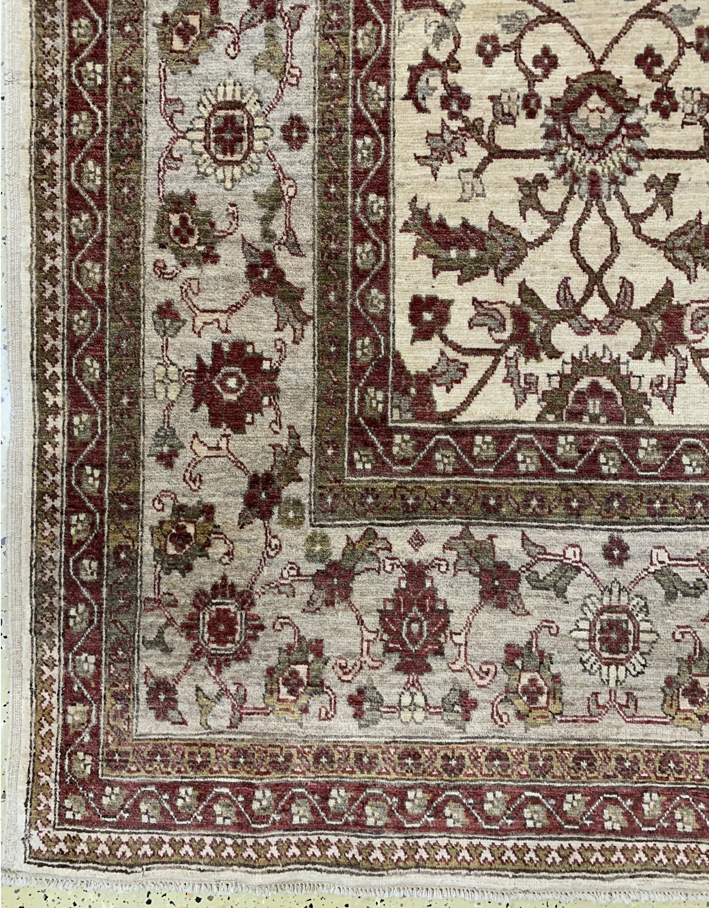 Detail b: Sigler, Pakistan, Ende 20.Jhd, Wolle auf Baumwolle, ca. 378 x 268 cm, Reinigungsbedürftig, EHZ: 2