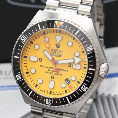 26949001a - UMF RUHLA auf 499 Stück limitierte Armbanduhr NVA-Kampfschwimmer Referenz 198-5, ...