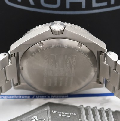 26949001d - UMF RUHLA auf 499 Stück limitierte Armbanduhr NVA-Kampfschwimmer Referenz 198-5, ...