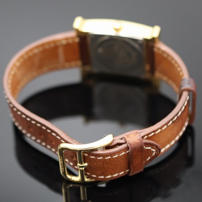 26949009b - HERMES Damenarmbanduhr Referenz HH1.201, Schweiz um 1998, verg. Geh. inkl. Lederband m. ...