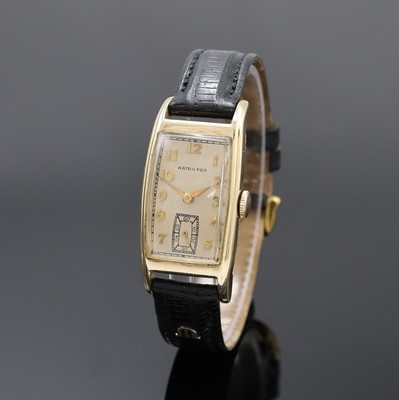 Image 26949015 - HAMILTON Armbanduhr, USA um 1939, Handaufzug, 2-tlg. 10k Gold-filled Geh. in sich ...