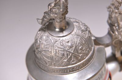 26949037a - Reservistenkrug, 4. Württ. Inf. Rgt. 122, 1. Comp. Füsl., Heilbronn 1906-08, ...