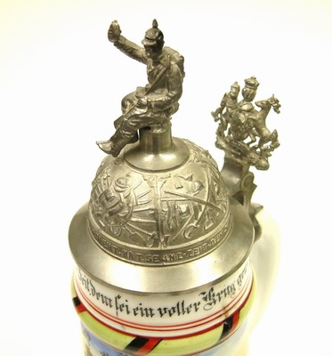 26949037c - Reservistenkrug, 4. Württ. Inf. Rgt. 122, 1. Comp. Füsl., Heilbronn 1906-08, ...