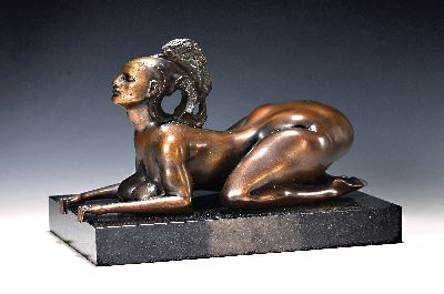 Image Ernst Fuchs, Wien 1930 - 2015, Bronzefigur, Sphinx, 1977, Gießerstempel Venturi ...
