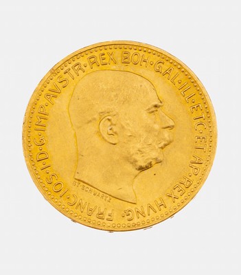 Image Goldmünze, 20 Kronen, Österreich-Ungarn, 1915, Franz Joseph I., offizielle ...