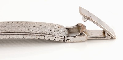 26949152c - 14 kt Gold Saphir-Diamant-Armband, WG 585/000, 12 ovalfacett. Saphire zus. ca. 6.0 ct, ...