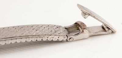 26949152d - 14 kt Gold Saphir-Diamant-Armband, WG 585/000, 12 ovalfacett. Saphire zus. ca. 6.0 ct, ...