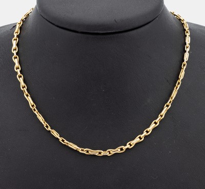 Image 26949164 - 14 kt Gold Collier, GG 585/000, L. ca. 44 cm, Karabinerschließe, ca. 17.9 g