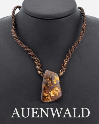 Image 26949176 - Boulderopal-Flechtcollier, geflochtene Polyesterfäden, Länge stufenlos ...