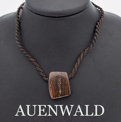 Image 26949177 - Boulderopal-Flechtcollier, geflochtene Polyesterfäden, Länge stufenlos ...
