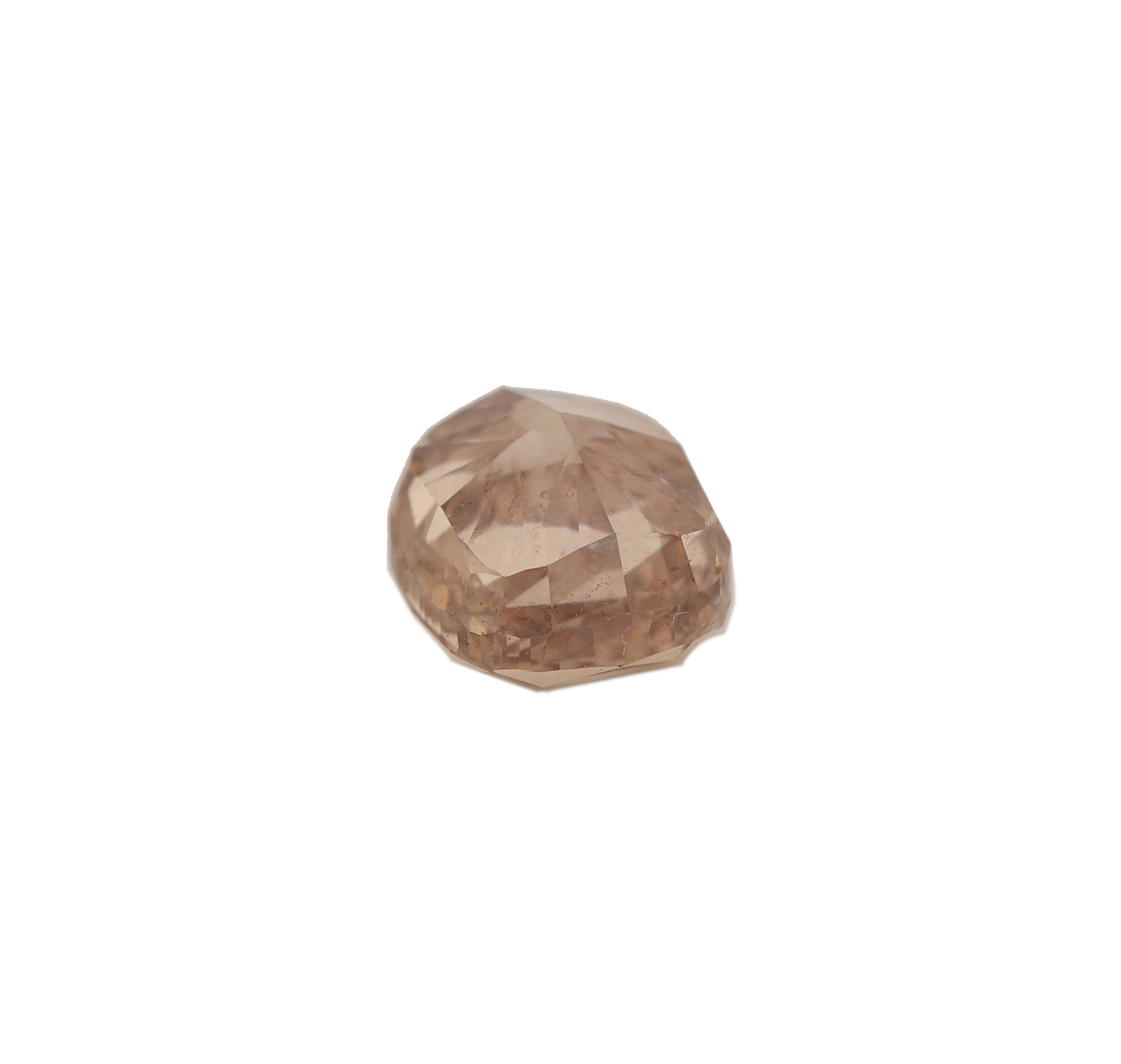 Detail b: Loser Diamant im Kissenschliff 1.02 ct naturalfancy yellowish brown, 5.46 x 4.92 x 3.78 mm, IGI-Report 01/20