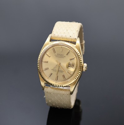 Image ROLEX Oyster Perpetual Datejust Herrenarmbanduhr Referenz 6605, Schweiz um 1974, ...