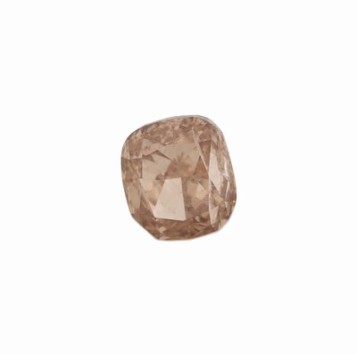 Image Loser Diamant im Kissenschliff 1.02 ct naturalfancy yellowish brown, 5.46 x 4.92 x 3.78 ...