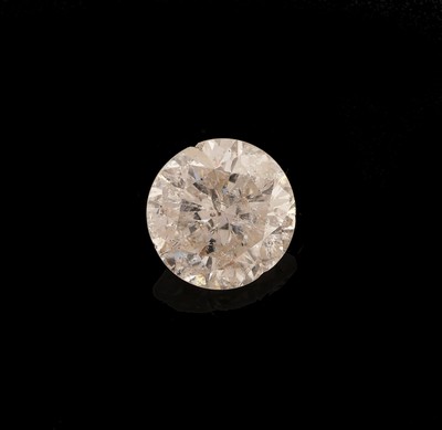 Image Loose brilliant approx. 1.32 ct Wesselton/p3 , stone with traces of mounting, girdle ...