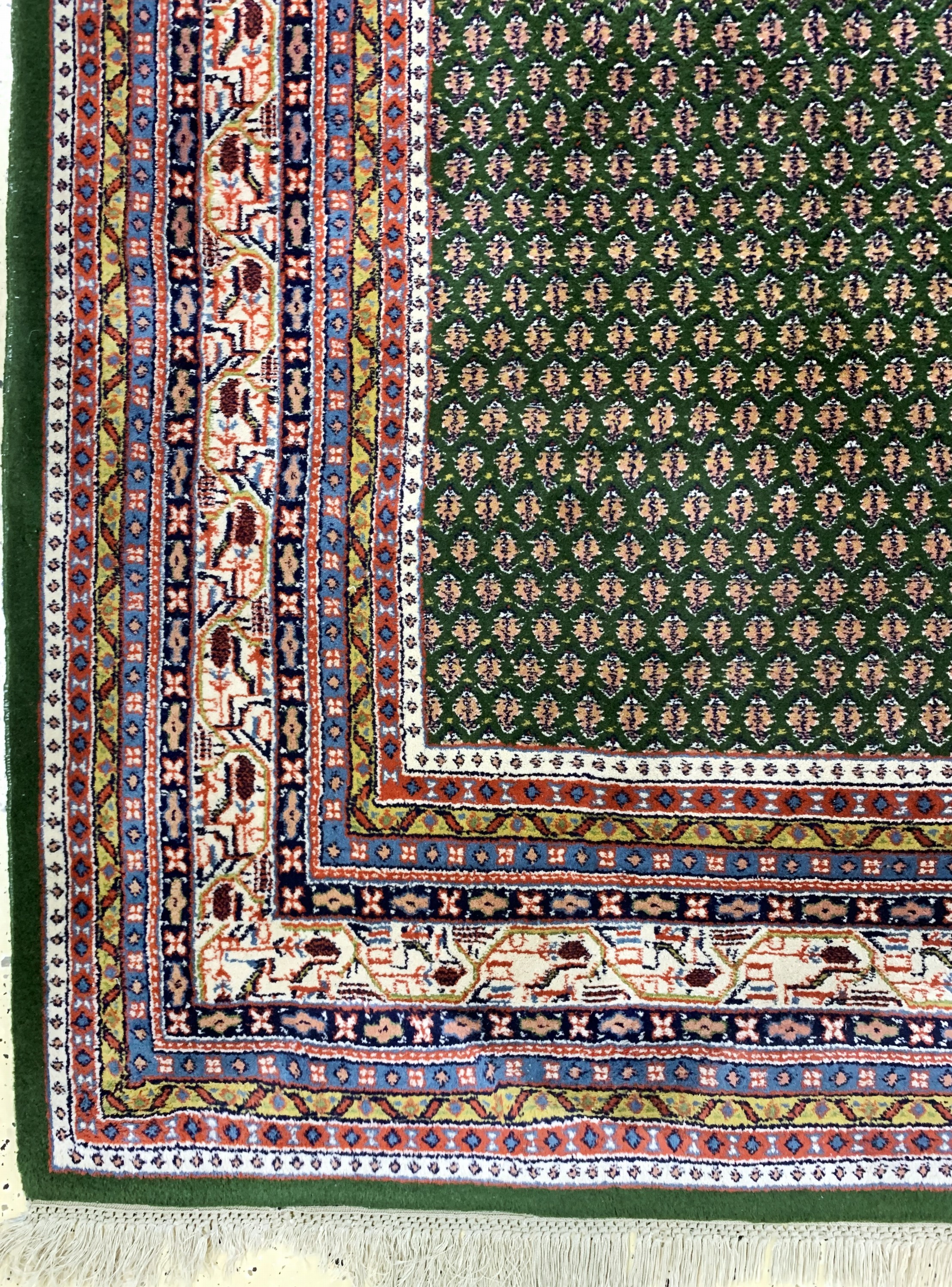 Detail b: Sarogh Mir fein, Indien, Mitte 20.Jhd, Wolle auf Baumwolle, ca. 290 x 215 cm, EHZ: 2