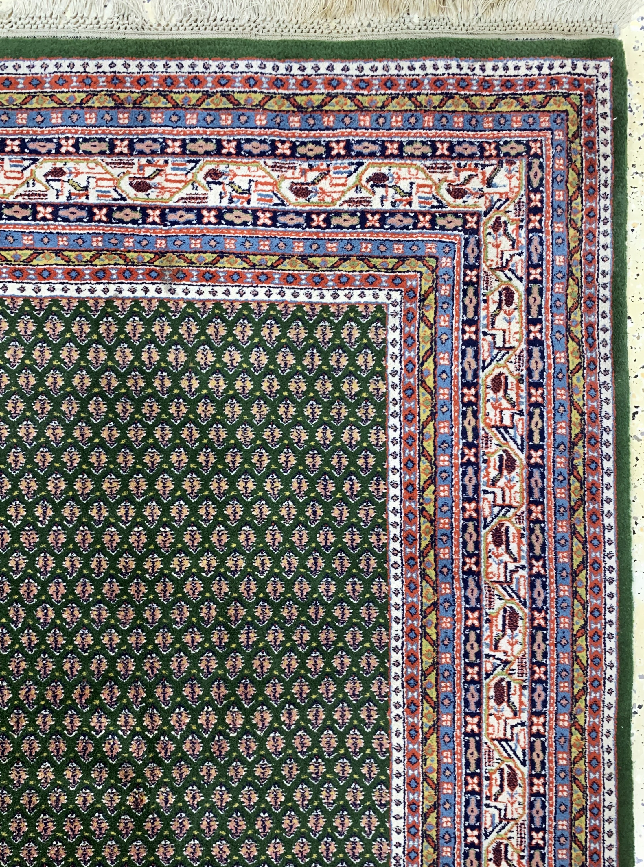 Detail e: Sarogh Mir fein, Indien, Mitte 20.Jhd, Wolle auf Baumwolle, ca. 290 x 215 cm, EHZ: 2