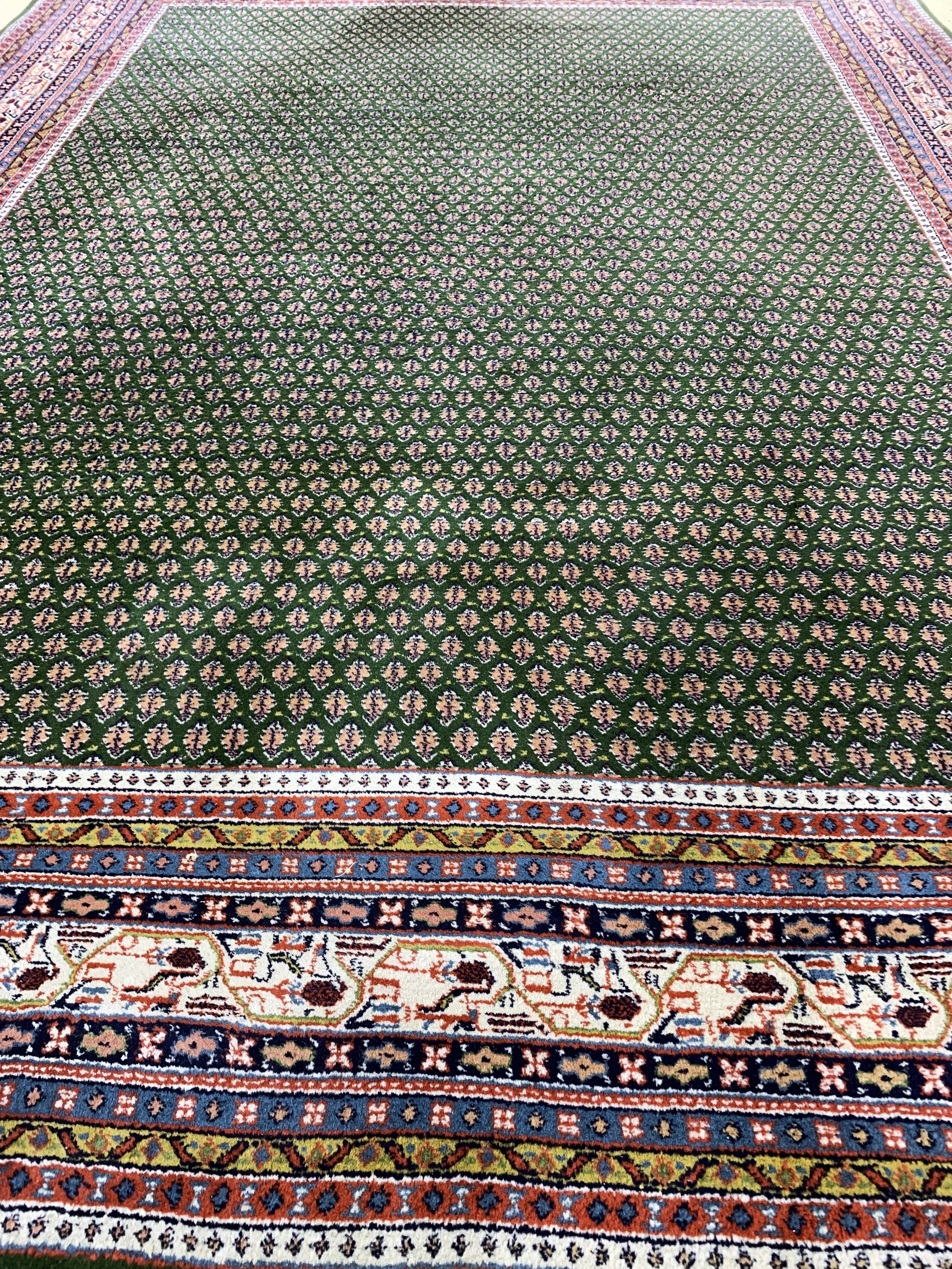 Detail f: Sarogh Mir fein, Indien, Mitte 20.Jhd, Wolle auf Baumwolle, ca. 290 x 215 cm, EHZ: 2