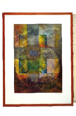 26950188k - Wolfgang W. Hinz, zeitgen. Künstler aus Berlin, Ohne Titel, Acryl auf Papier, auf ...