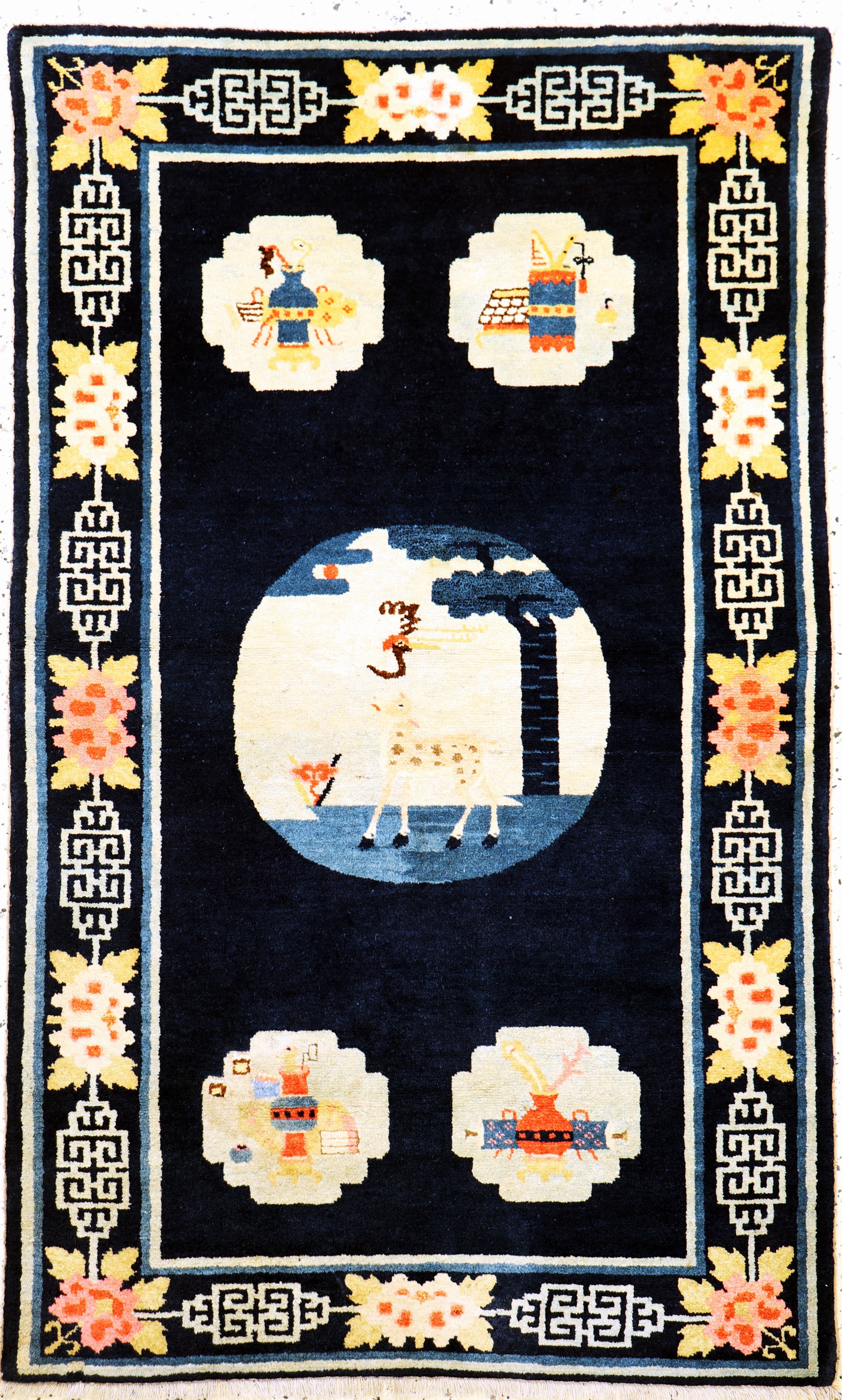 Pao Tow, China, um 1900, Wolle auf Baumwolle, ca. 160 x 100 cm, EHZ: 2, minimal restauriert