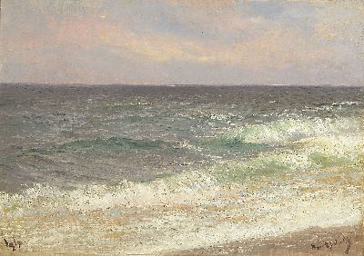 Image 26950227 - Hans Bohrdt, 1857-1945 Berlin, Brandung auf Sylt, Öl/Lwd, links unten betitelt ...