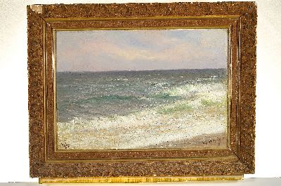 26950227k - Hans Bohrdt, 1857-1945 Berlin, Brandung auf Sylt, Öl/Lwd, links unten betitelt ...