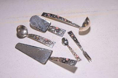 Image 6 Besteckteile/Servierteile, Silberschmiede Georg Kramer/Ribnitz, 835er Silber, meist ...