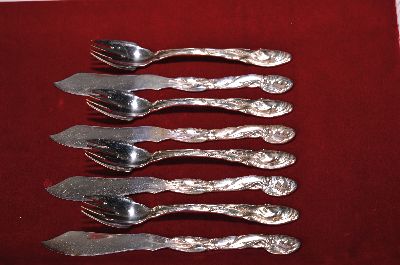 26950862a - Fischbesteck für 12 Personen, Wilkens, um 1900, 800er Silber, Stiele mit ...