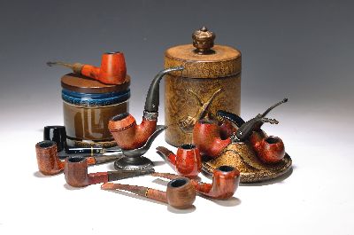 Image Pfeifensammlung mit Zubehör, 51 Pfeifen, versch. Hersteller, u.a. Savinelli, ...