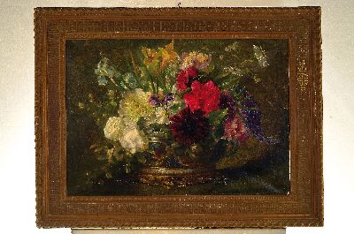 26950918k - C. Pieper, um 1900, Blumenstillleben, Öl/Lwd., re. unten signiert, ca. 61 x 83 cm, ...