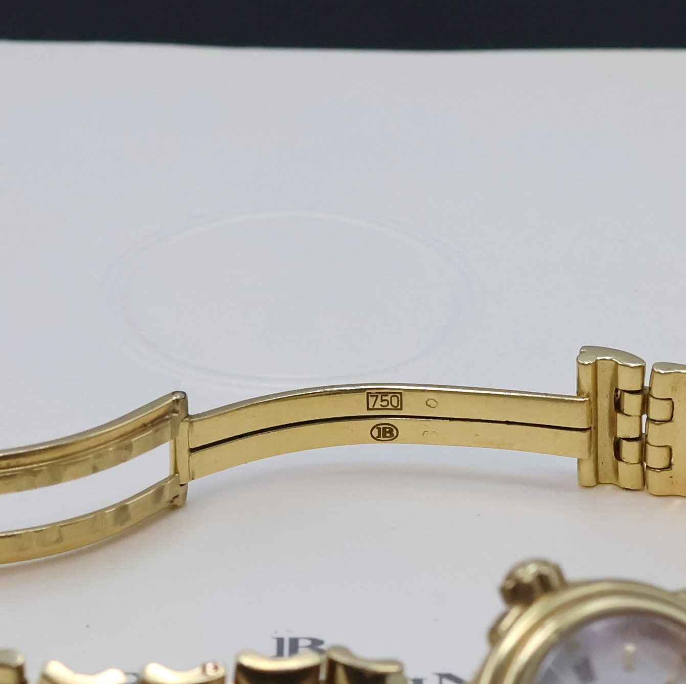 Detail c: BLANCPAIN Leman Damenarmbanduhr in GG 750/000 Referenz 2102, Schweiz um 1995, Automatik, Geh. m. gestufter Lünette, Boden u. Krone verschr., ...