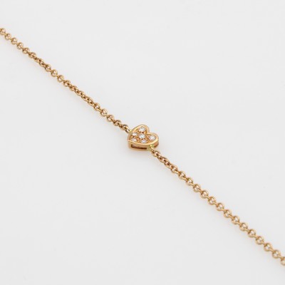 26951430a - Armband "Herz" mit Brillanten, RG 750/000, Herz bes. m. 6 Brill. zus. ca. 0.15 ...