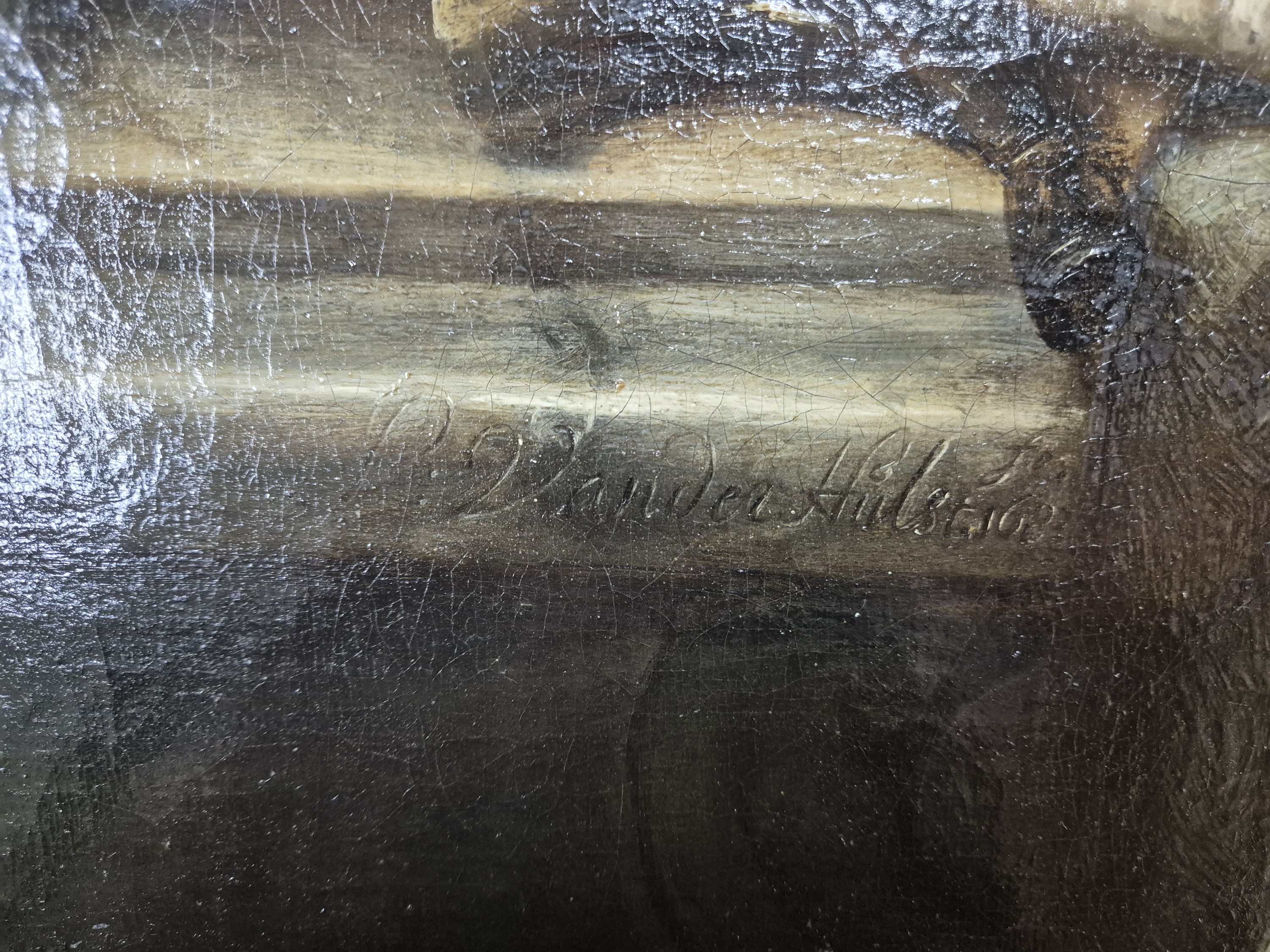 Detail i: Peter IV van der Hülst, 1651-1727 Dordrecht, Jagdstillleben mit erlegten Vögeln, auf Sims signiert und datiert P. van der Hülst 1683, Öl/Lwd auf ...