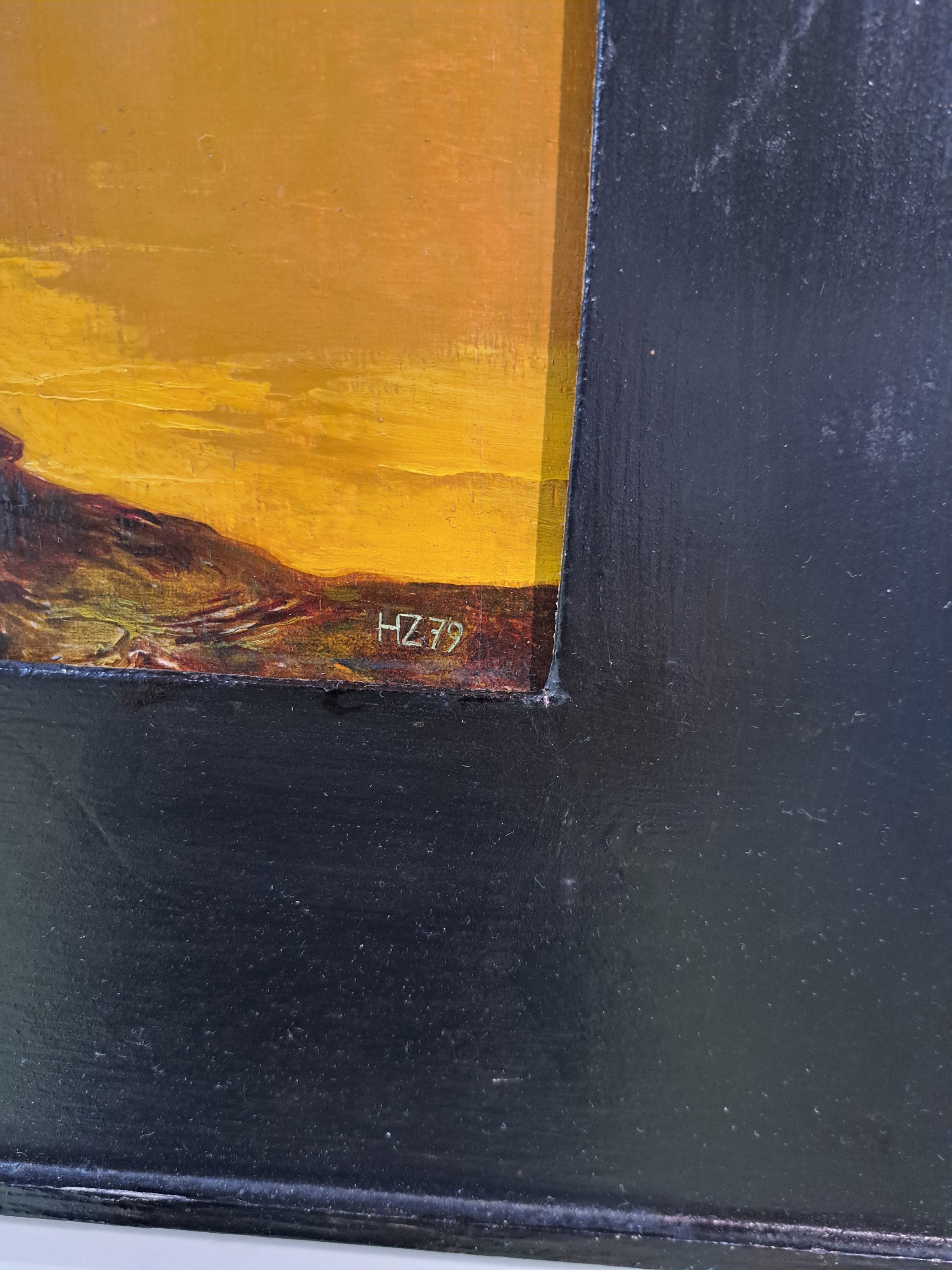 Detail h: Heinz Zander, 1939 Wolfen - 2024 Leipzig, "Die Najade will nun endlich wieder Nymphe werden", Öl/Buchenplatte, re. u. monogrammiertdat. ...