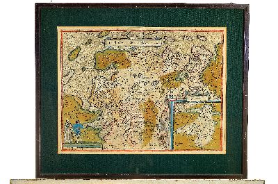 26951647k - Kupferstichkarte Abraham Ortelius, 1527-1598 Frisia Orientalis, Antwerpen, 16. Jh., ...