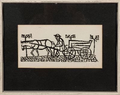 26951660k - Gerhard Marcks, 1889 Berlin-1981 Burgbrohl, 4 Holzschnitte, davon drei handsigniert, je ...