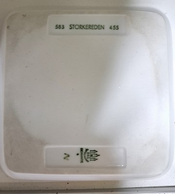 26951685d - 5 Teile Porzellan, Bing & Grondahl Kopenhagen, 20.Jh., 1x Vase, bemalt mit ...