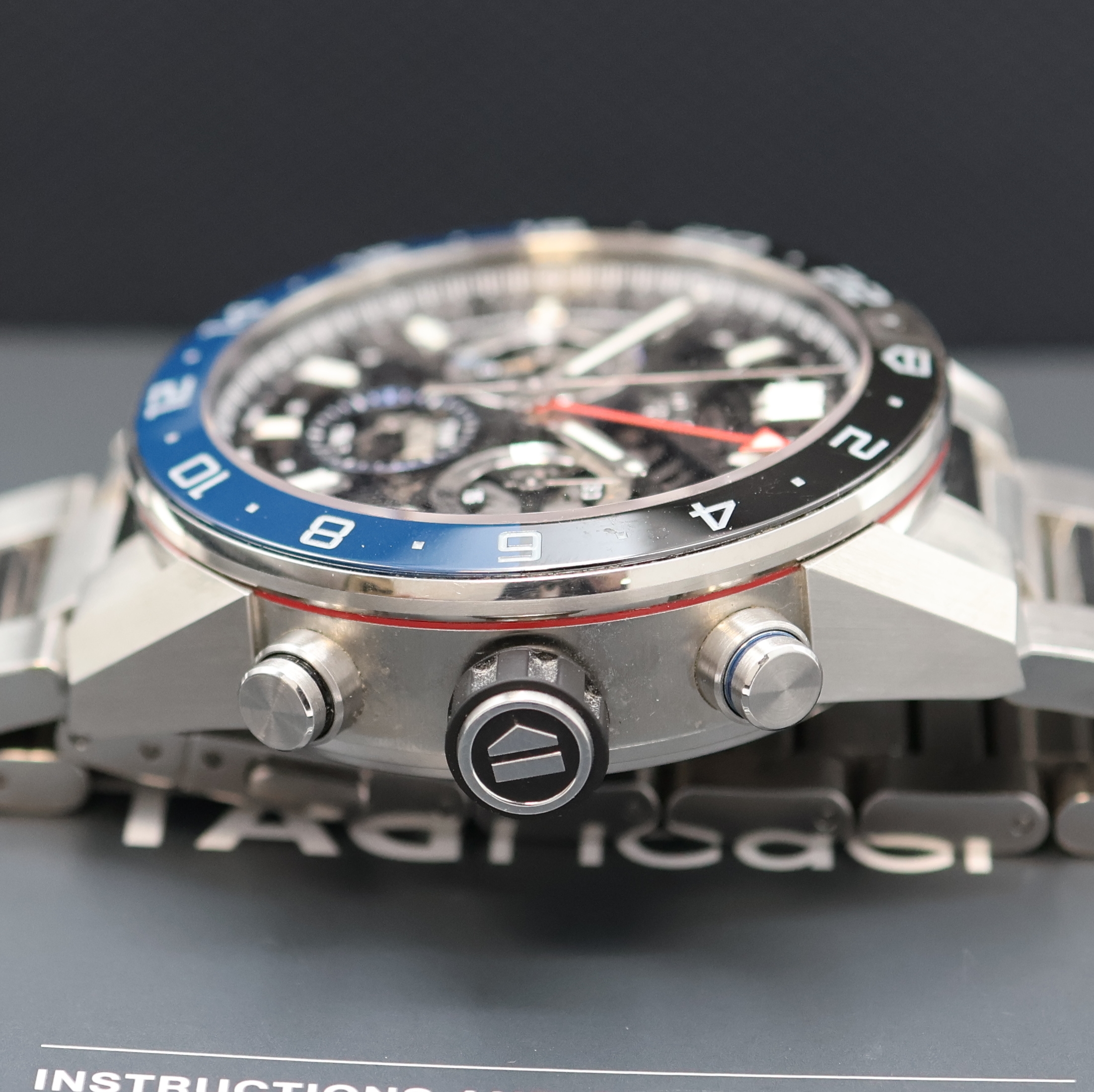 Detail c: TAG HEUER Schaltradchronograph Carrera H02, Automatik, beids. vergl. Edelstahlgeh. inkl. Gliederband m. Faltschl., Boden 4-fach verschr., skelett. ...