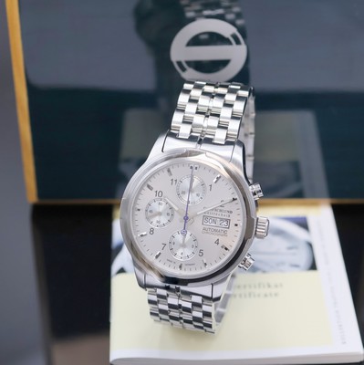 Image 26951704 - OTTO SCHLUND Travita Armbandchronograph in Stahl, Deutschland verk. lt. beil. Pap. ...