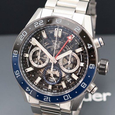 26951708a - TAG HEUER Schaltradchronograph Carrera H02, Automatik, beids. vergl. Edelstahlgeh. inkl. ...