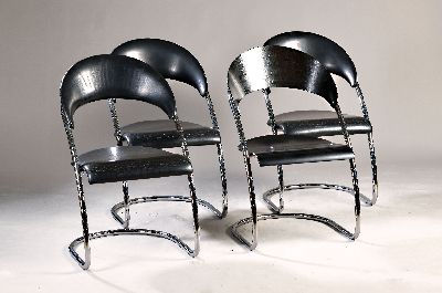 Image 4er Set, Vintage Stühle "S36" von Hans Luckhardt für Thonet, 3 ...