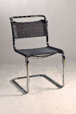 Image B5 Stuhl, von Marcel Breuer, Entwurf 1927, Hersteller "TECTA, vernickeltes ...