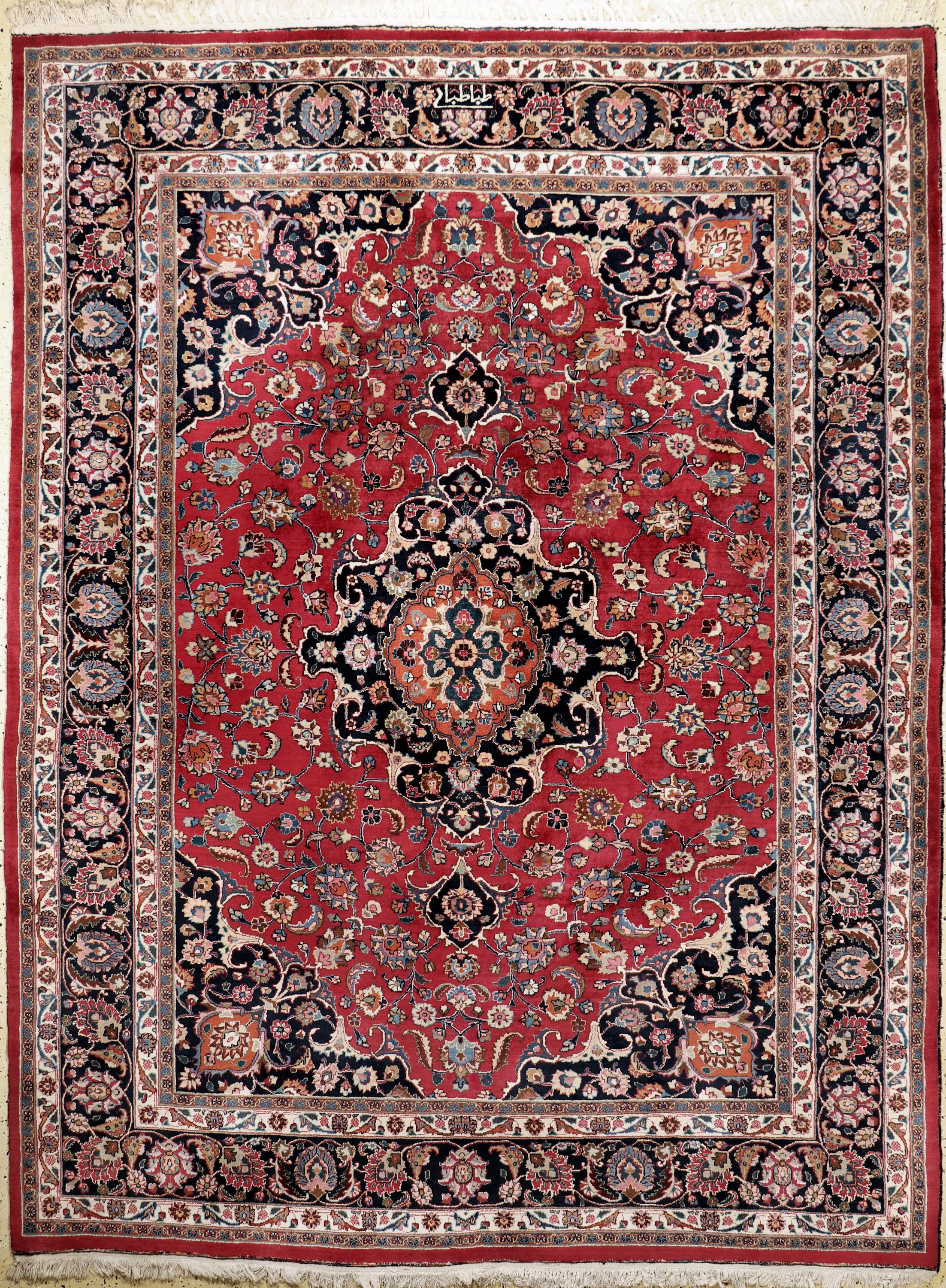 Mesched sign., Persien, Mitte 20.Jhd., Wolle auf Baumwolle, ca. 340 x 255 cm, EHZ: 2
