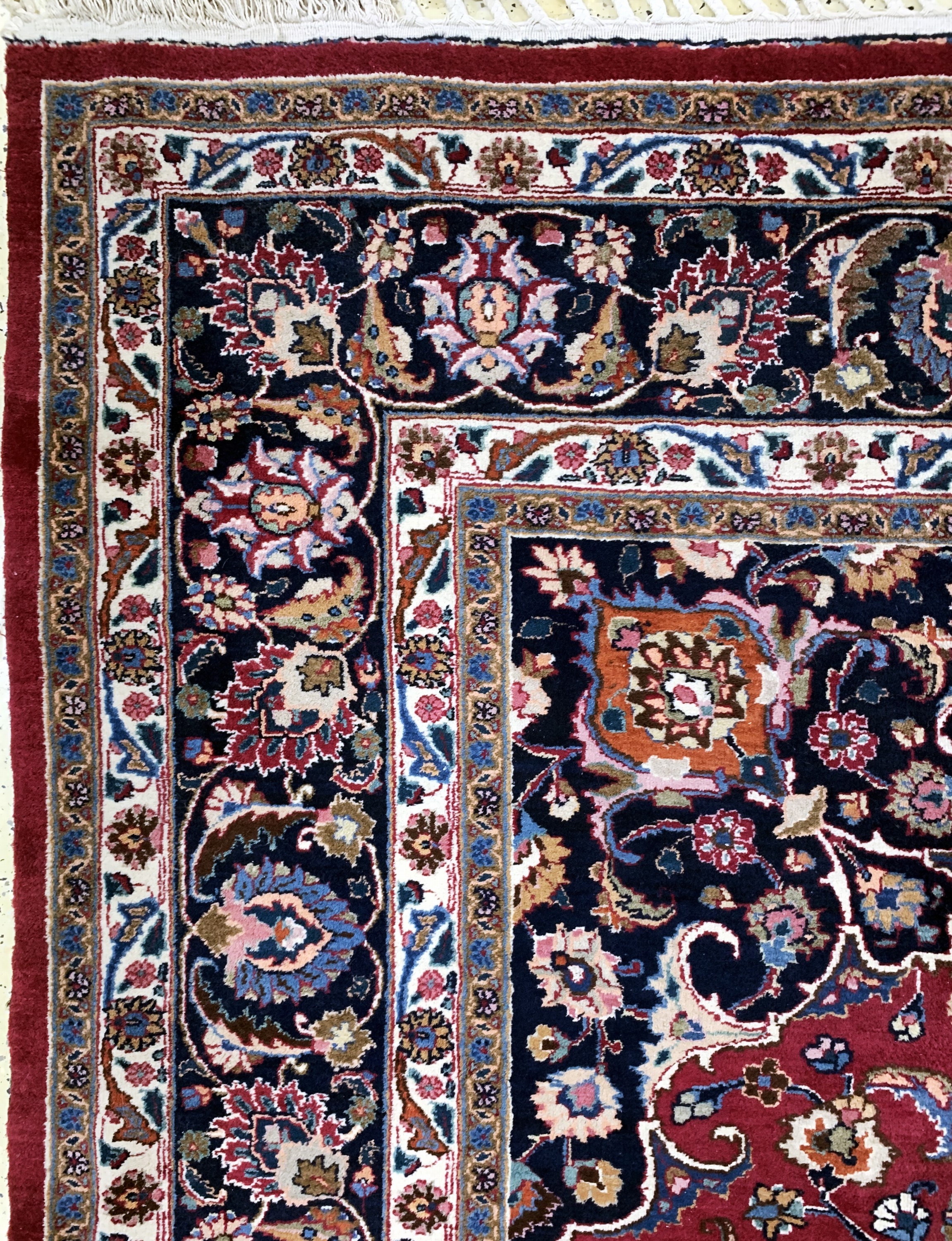 Detail d: Mesched sign., Persien, Mitte 20.Jhd., Wolle auf Baumwolle, ca. 340 x 255 cm, EHZ: 2