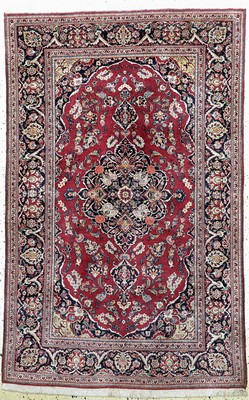Image Antiker Keschan kork, Persien, um 1900, Korkwolle, ca. 205 x 130 cm, EHZ: 2, Fransen ...