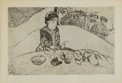 Image 26952412 - Paul Gauguin, 1848 Paris-1903 Atuona auf Hiva Oa, La femme aux Figues, Radierung von ...