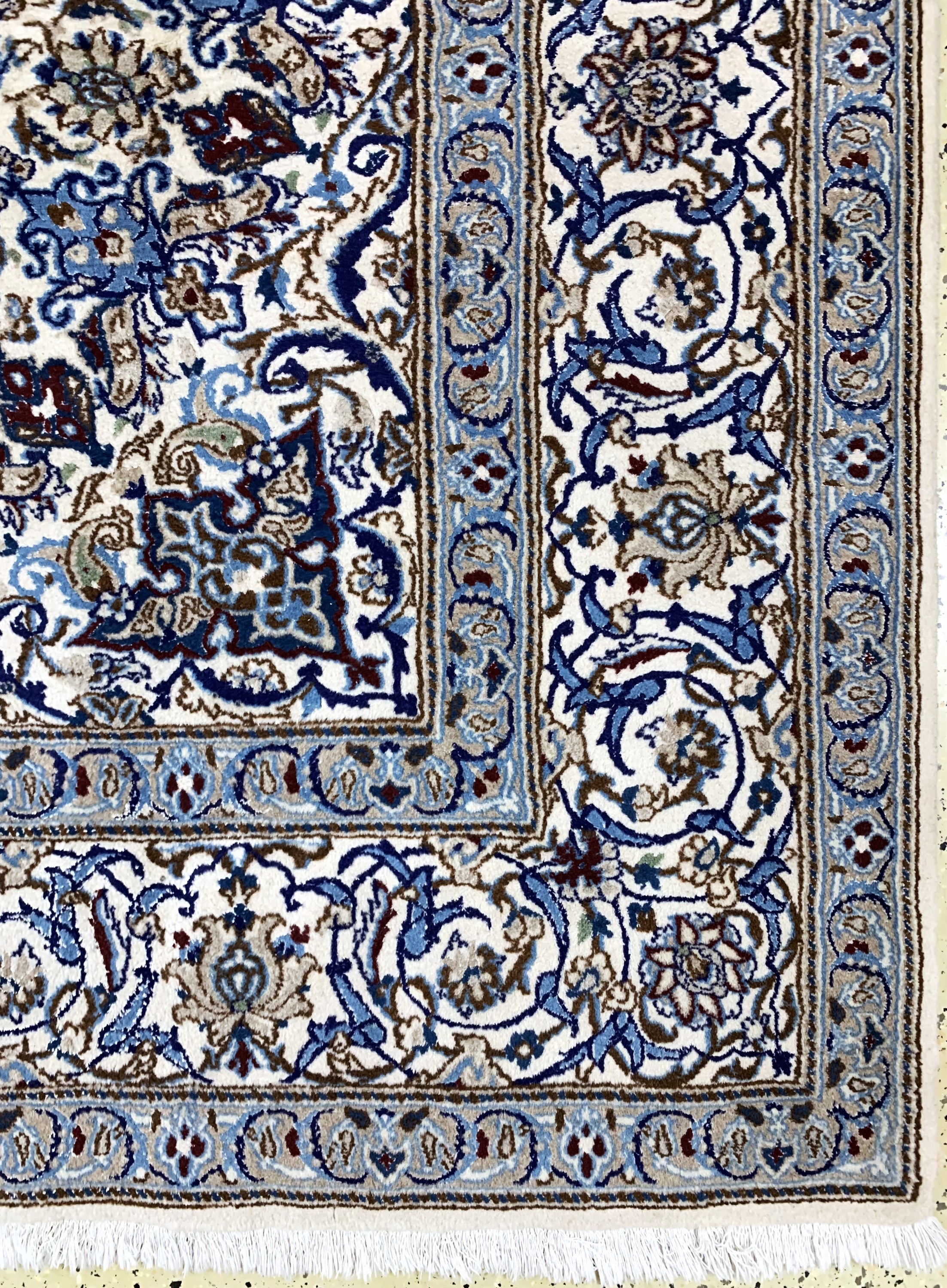 Detail a: Nain, Persien, Ende 20.Jhd, Wolle auf Baumwolle, ca. 400 x 290 cm, EHZ: 2