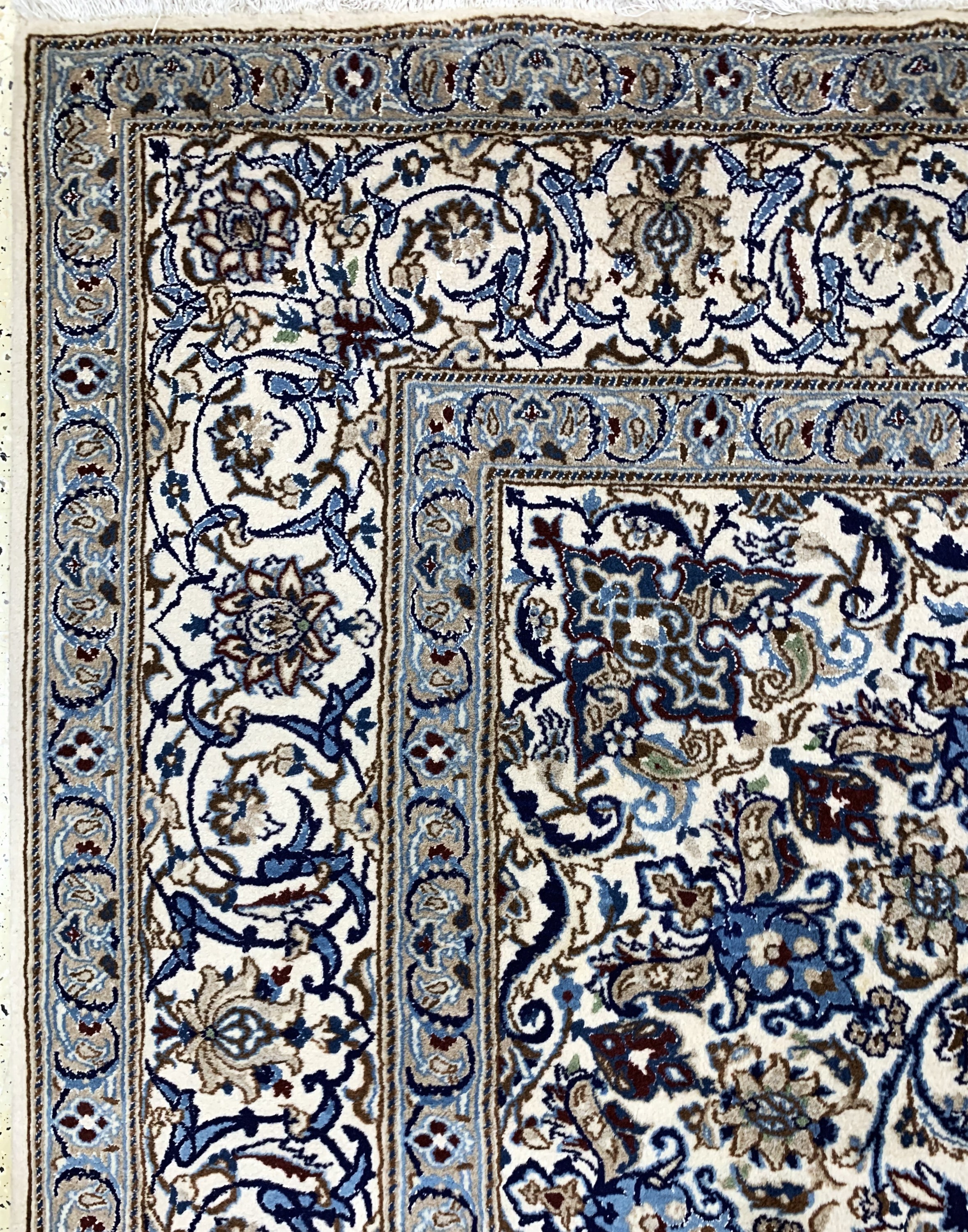 Detail d: Nain, Persien, Ende 20.Jhd, Wolle auf Baumwolle, ca. 400 x 290 cm, EHZ: 2